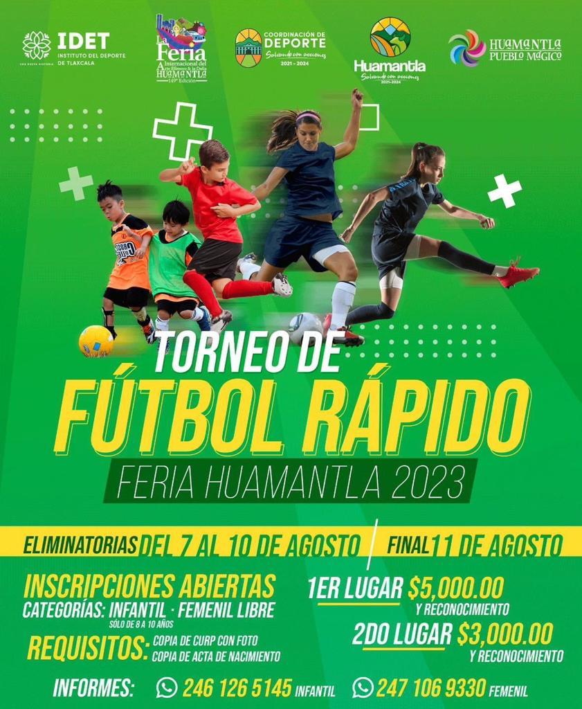 Invitan autoridades de Huamantla a participar en el Torneo de Futbol de la Feria Huamantla 2023